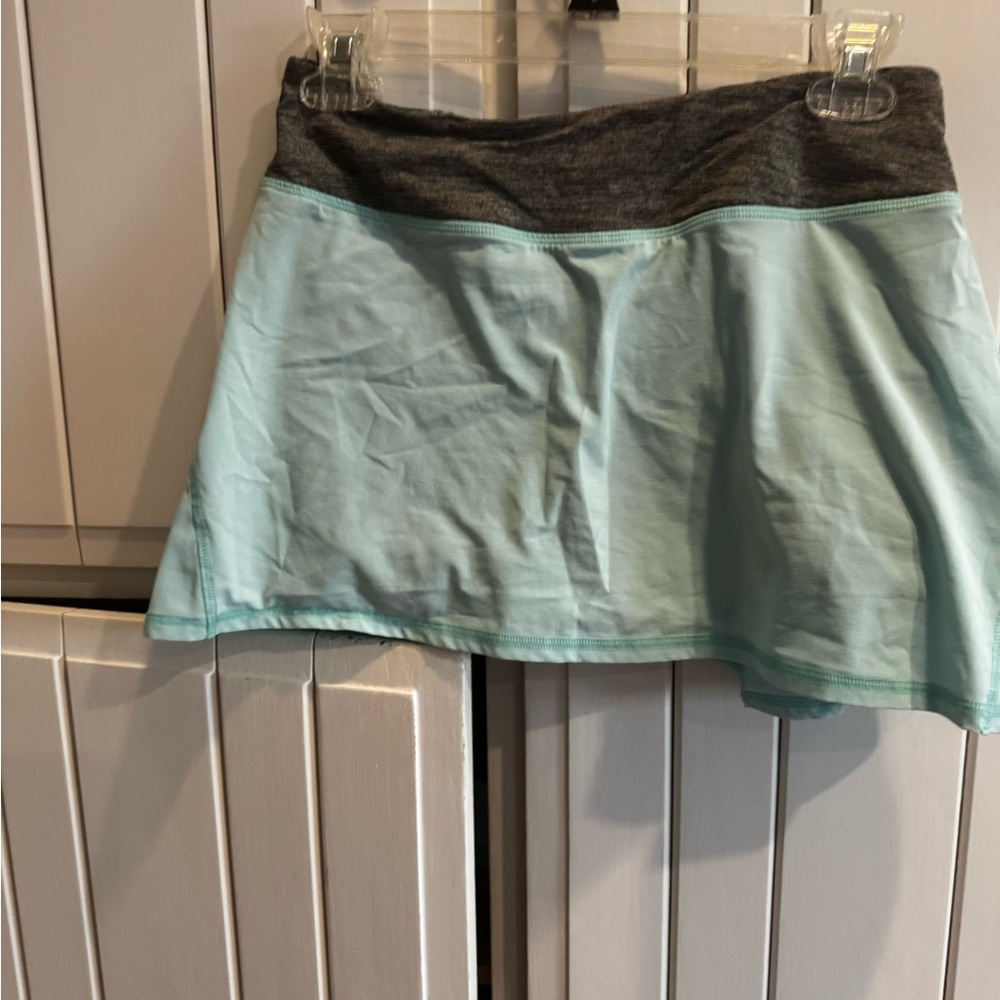 Lululemon Athletica Mini Skirt - Gray and Light Blue